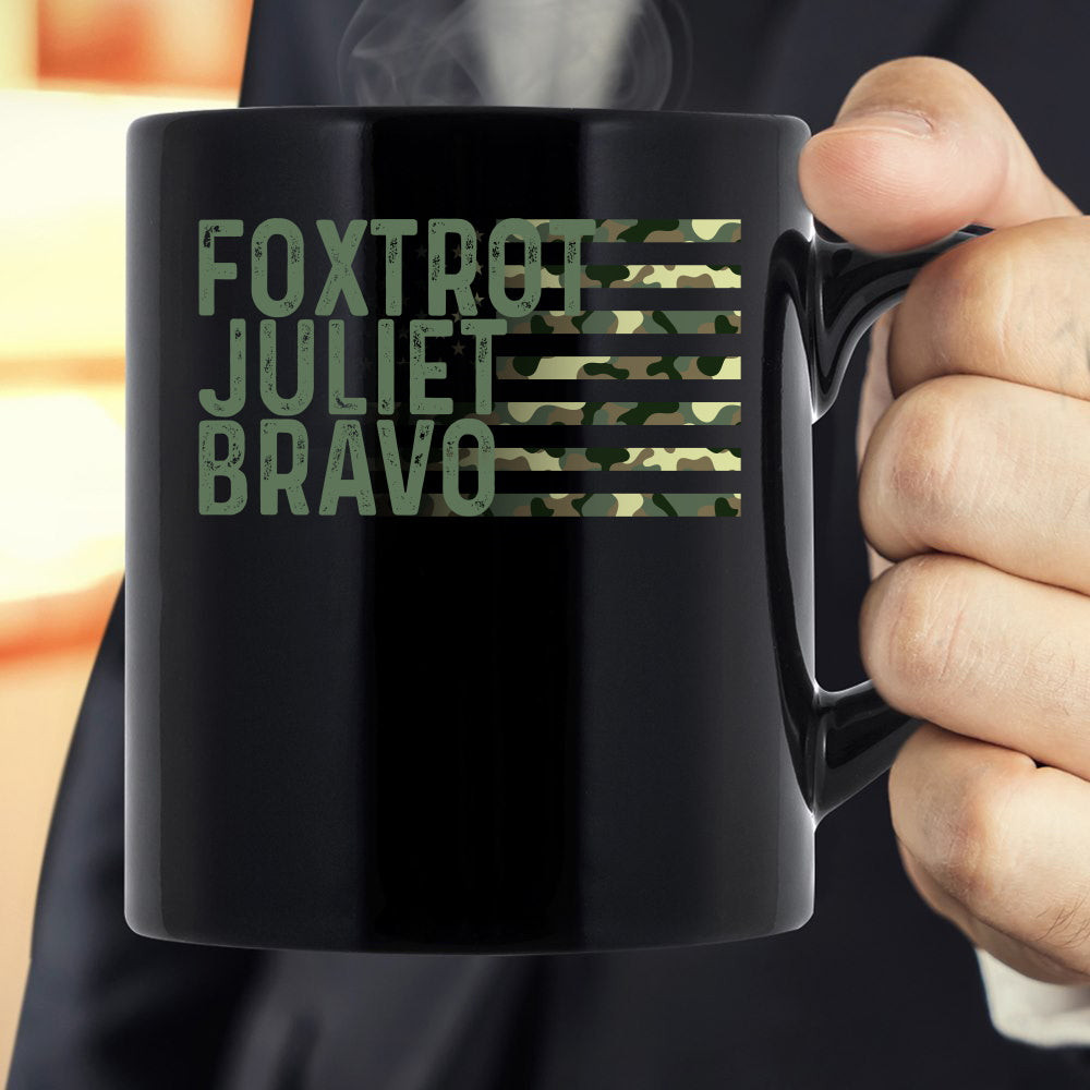 Anti Biden Mug, FJB Foxtrot Juliet Bravo Black Mug
