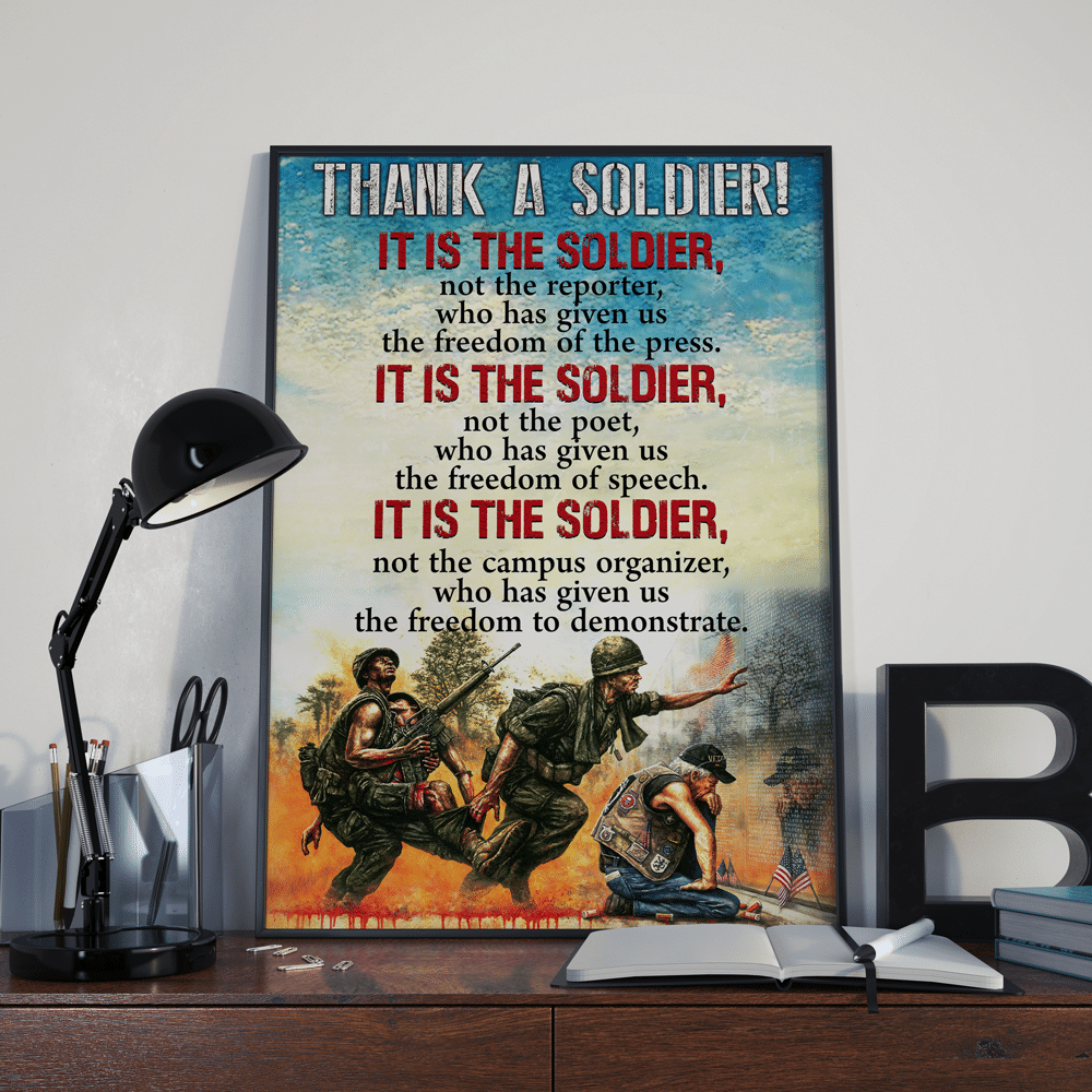 Thank A Soldier! It Is The Soldier Matte Canvas - ATMTEE