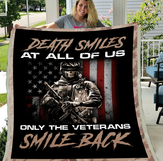 Veteran Blanket - Warrior, Soldier, Blanket For Veteran, Us Veteran, Quotes Blanket, Veteran ATM-USBl18 Fleece Blanket - ATMTEE