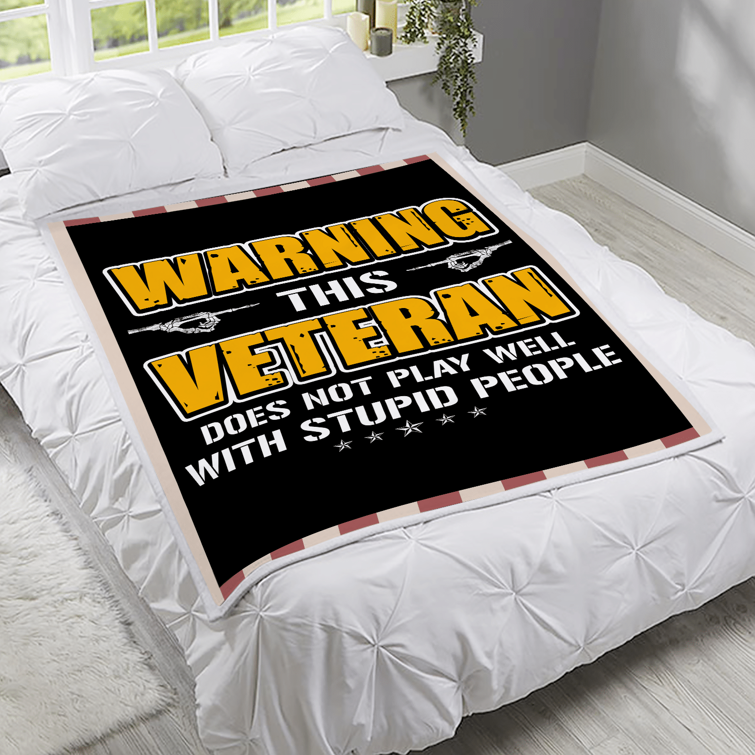 Veteran Blanket - Soldier, Blanket For Veteran, Us Veteran, Veteran ATM-USBL28 Fleece Blanket - ATMTEE