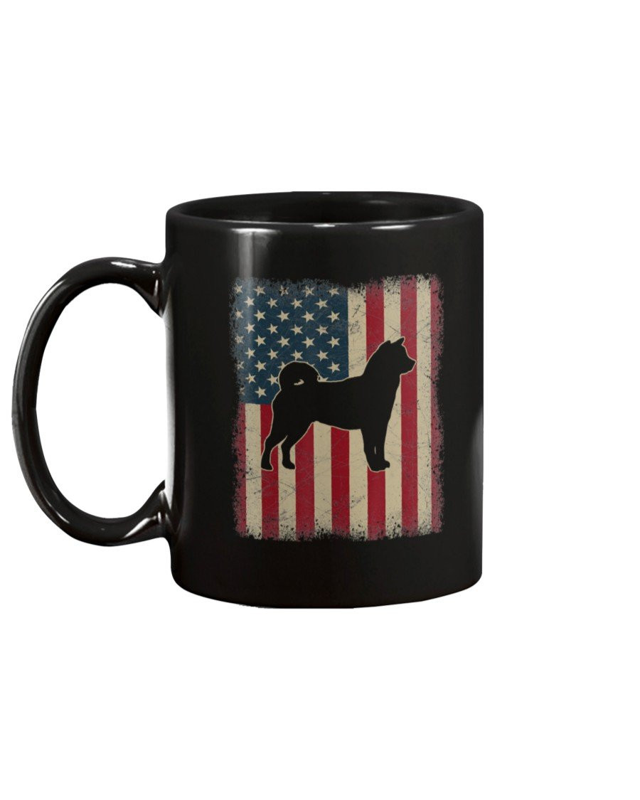 Vintage American Flag Shiba Inu Dog Lover Mug - ATMTEE