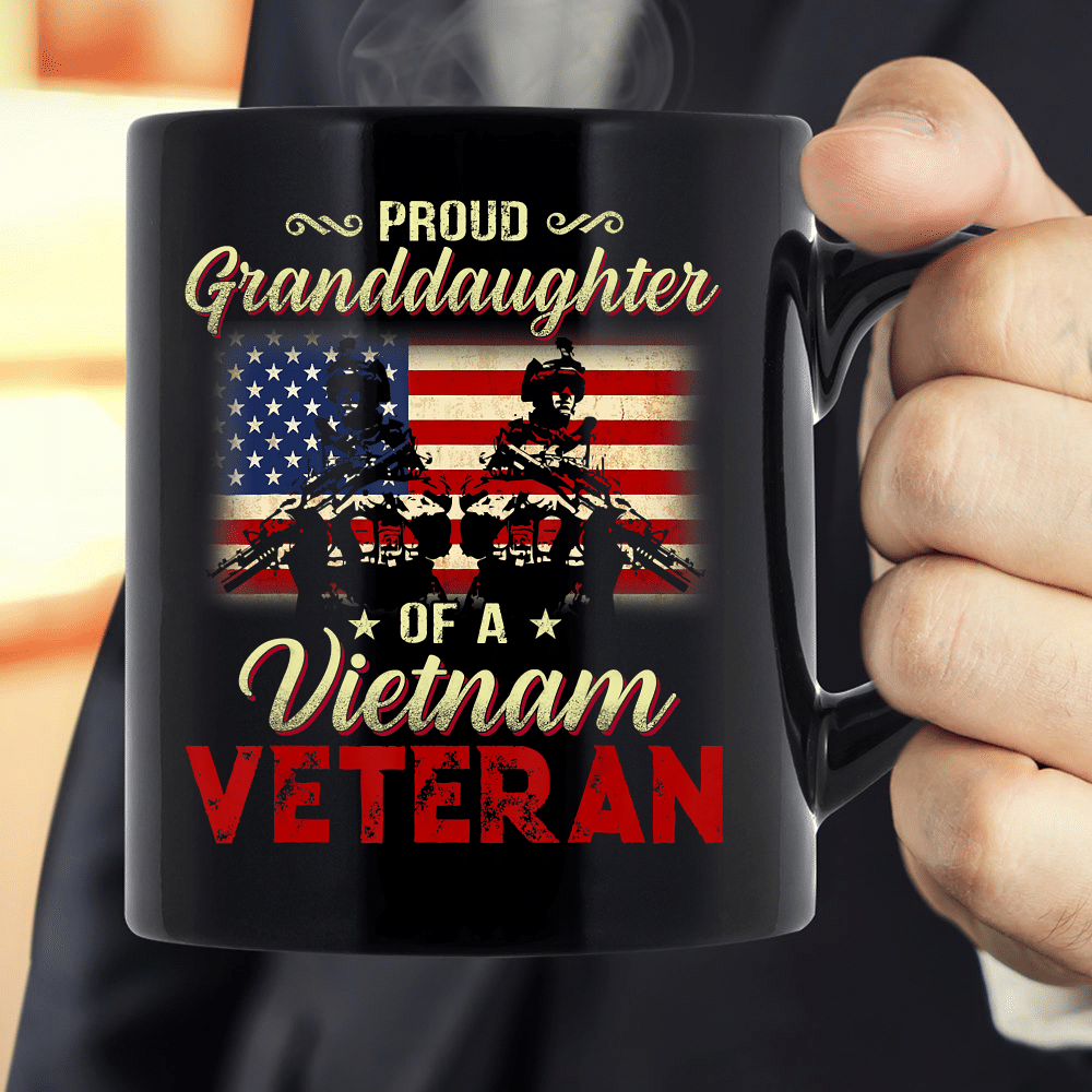 Proud Granddaughter Of A Vietnam Veteran Mug - ATMTEE