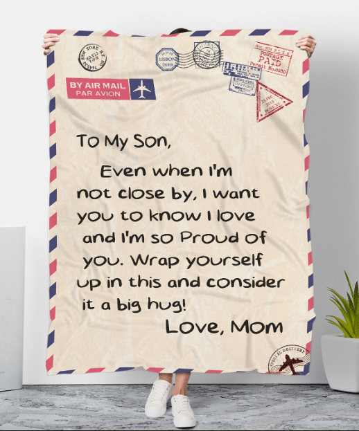 Personalized To My Son Even When I'm Not Close By, I Want You To Know I Love Fleece Blanket - ATMTEE