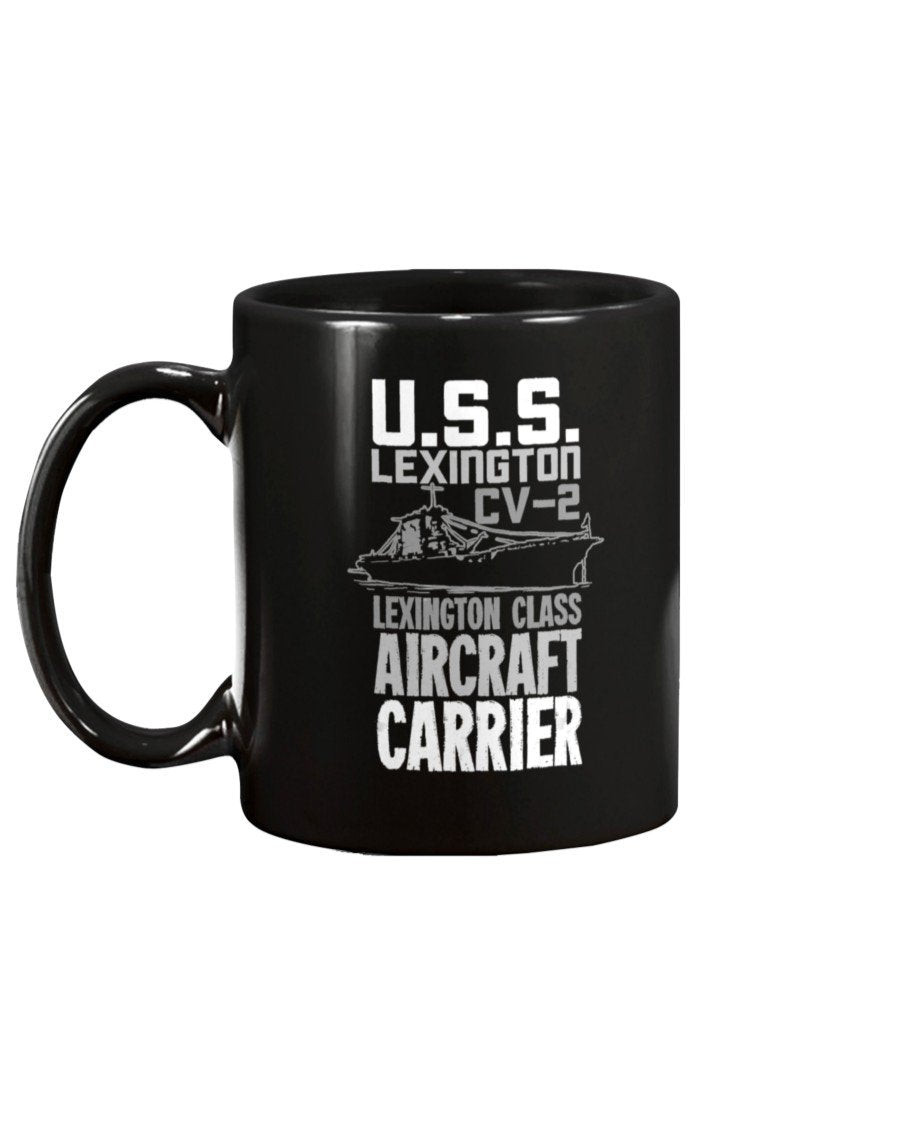 USS Lexington CV-2 Aircraft Carrier Gift For A Veteran Mug - ATMTEE
