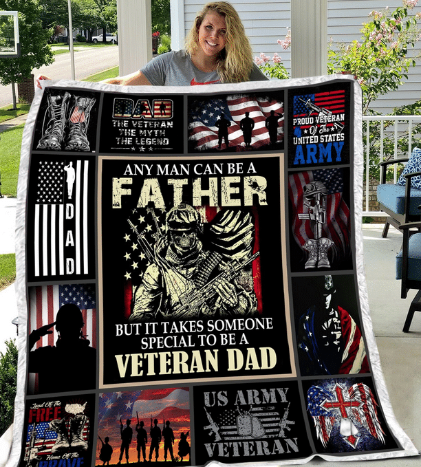 Veteran Blanket - Soldier, Blanket For Veteran, Us Veteran, Veteran ATM-USBL38 Fleece Blanket - ATMTEE
