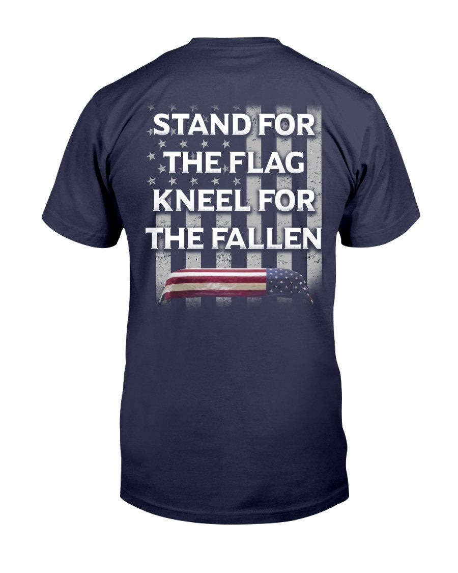 Stand For The Flag Kneel For The Fallen T-Shirt - ATMTEE