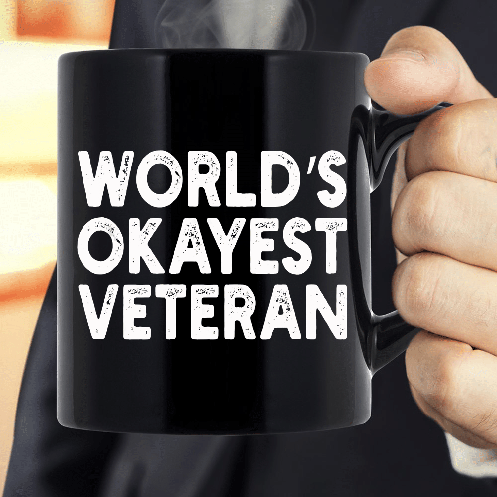 World's Okayest Veteran Mug - ATMTEE