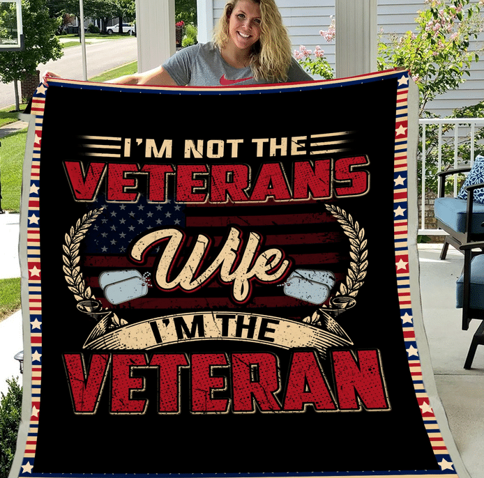 Veteran Blanket - Warrior, Soldier, Blanket For Veteran, Us Veteran, Quotes Blanket, Veteran ATM-USBl22 Fleece Blanket - ATMTEE