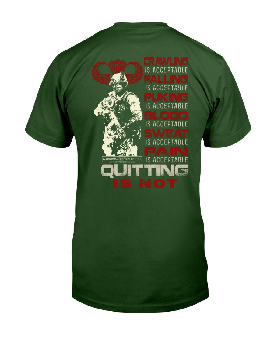 Veterans Shirt - Quitting Is Not T-Shirt - ATMTEE