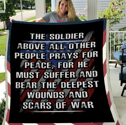 Veteran Blanket - Soldier, Blanket For Veteran, Us Veteran, Veteran ATM-USBL32 Fleece Blanket - ATMTEE