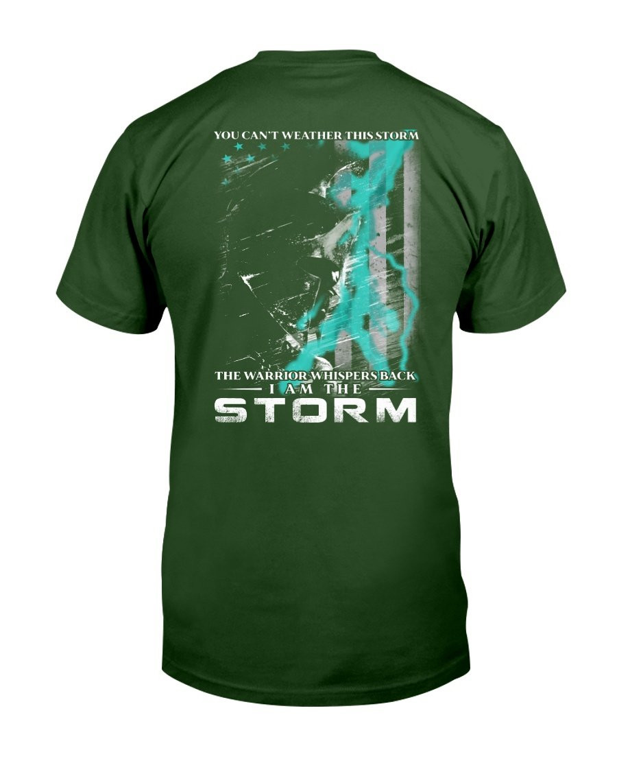PTSD Awareness Shirt The Warrior Whispers Back I Am The Storm T-Shirt - ATMTEE