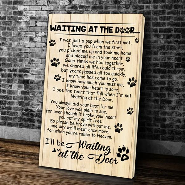 Waiting At The Door I'll Be Waiting At The Door Matte Canvas - ATMTEE