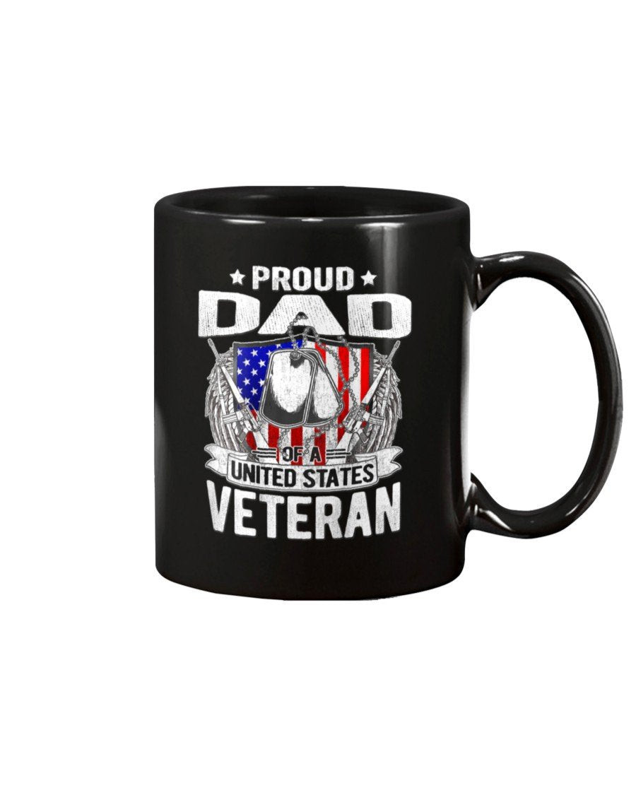 Proud Dad Of A United States Veteran Mug - ATMTEE