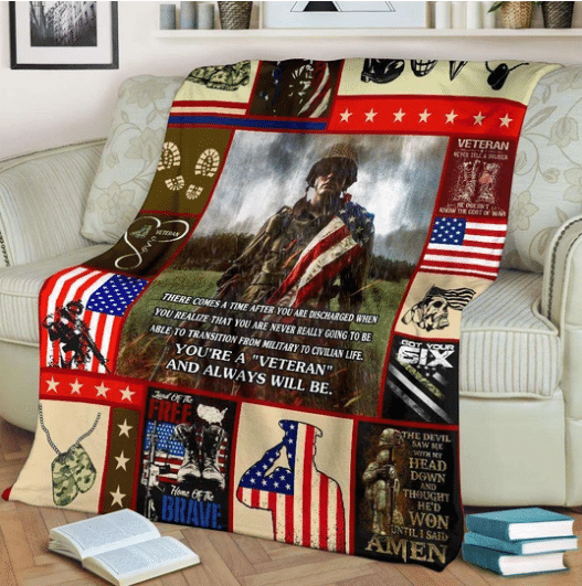 Veteran Blanket You Are A Veteran And Always Will Be ATM-USBL86 Fleece Blanket - ATMTEE