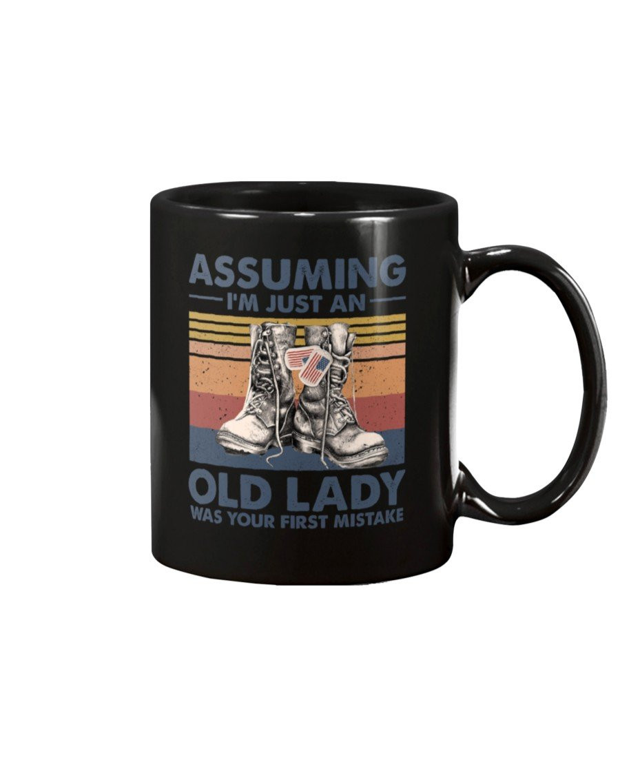 Veteran Assuming I'm Just An Old Lady Mug - ATMTEE