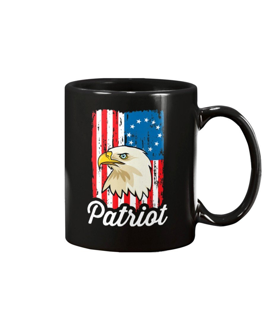 Veterans Mug Betsy Ross 1776 Flag Bald Eagle USA Patriot Mug - ATMTEE