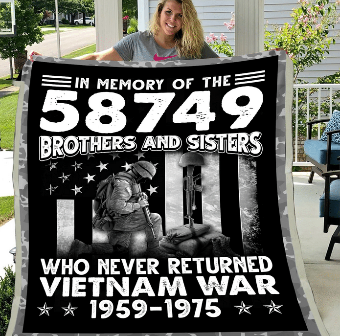 Vietnam Veteran - Veteran Blanket, Us Veteran, Quotes Blanket, Vietnam ATM-VNBl10 Fleece Blanket - ATMTEE