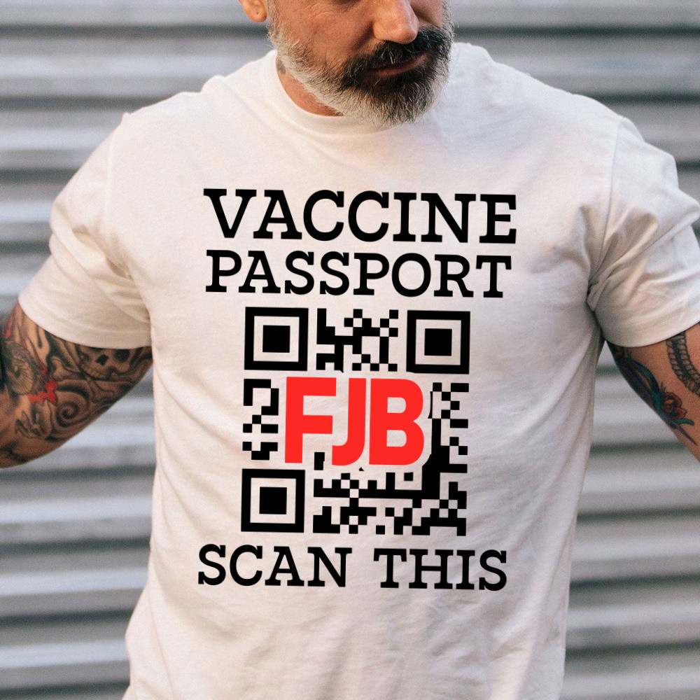 FJB Shirt, Vaccine Passport, Scan This T-Shirt KM1604
