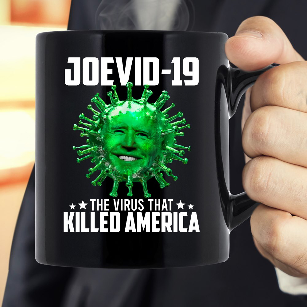 Joevid-19, The Virus That Killed America Black Mug