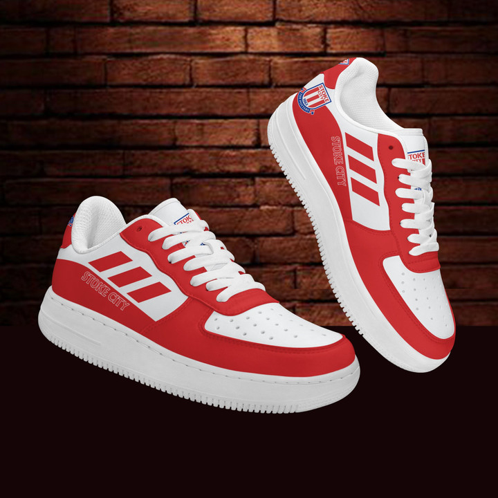 Stoke City F.C Air Force 1 AF1 Sneaker Shoes