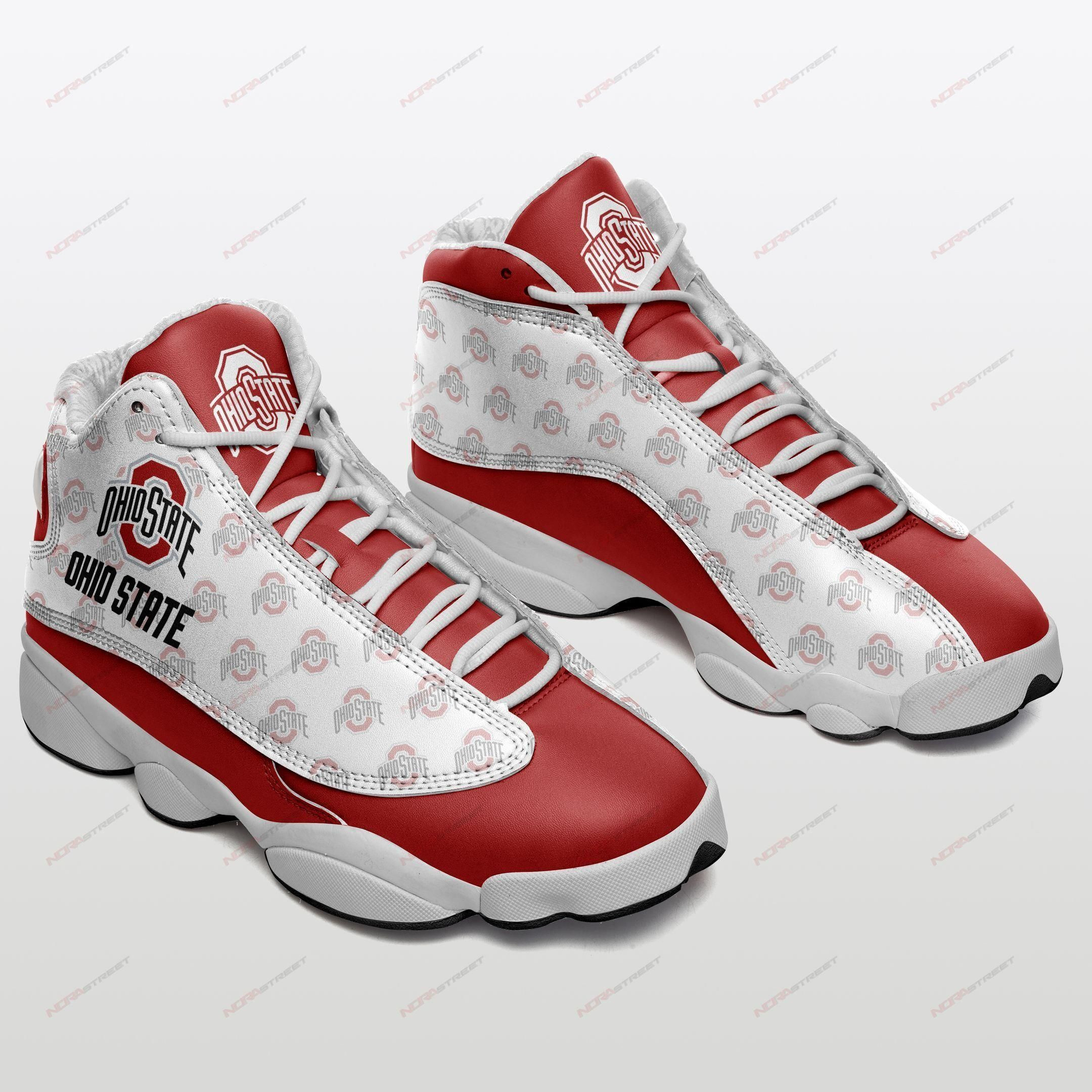 Ohio state buckeyes air jordan 13 sneakers sport shoes for fans - men-11