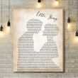 One Direction Little Things Man Lady Bride Groom Wedding Song Lyric Art Print - Canvas Print Wall Art Home Decor