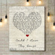 Anne Murray Could I Have This Dance Script Heart Song Lyric Art Print - Canvas Print Wall Art Home Decor