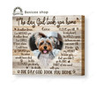 Personalized Photo And Name Housewarming Gifts Dog Memorial Decor God Took - Pet Lovers Customized Canvas Print Wall Art