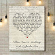 Father John Misty When You're Smiling And Astride Me Script Heart Song Lyric Art Print - Canvas Print Wall Art Home Decor