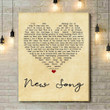 Howard Jones New Song Vintage Heart Song Lyric Art Print - Canvas Print Wall Art Home Decor