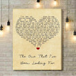 The Dualers The One That I've Been Looking For Vintage Heart Song Lyric Art Print - Canvas Print Wall Art Home Decor