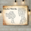 Tracy Chapman Baby Can I Hold You Man Lady Couple Song Lyric Art Print - Canvas Print Wall Art Home Decor