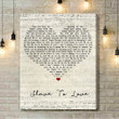 Bryan Ferry Slave To Love Script Heart Song Lyric Art Print - Canvas Print Wall Art Home Decor