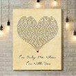 Taylor Swift Im Only Me When Im With You Vintage Heart Song Lyric Art Print - Canvas Print Wall Art Home Decor