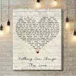 Sam Cooke Nothing Can Change This Love Script Heart Song Lyric Art Print - Canvas Print Wall Art Home Decor