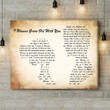 Westlife I Wanna Grow Old With You Man Lady Couple Song Lyric Art Print - Canvas Print Wall Art Home Decor