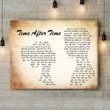 Cyndi Lauper Time After Time Man Lady Couple Song Lyric Art Print - Canvas Print Wall Art Home Decor