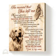 Personalized Photo And Name Housewarming Gifts Dog Memorial Decor The Moment - Pet Lovers Customized Canvas Print Wall Art