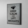 Home Gym Decor Keep Calm And Lift Weights Canvas Print Frames Canvas Print Frames Painting