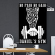 Personalized Home Gym Decor Motivational Quotes Canvas Print Frames Canvas Print Frames Painting  Aeticon Wrapped Canvas 8x10in