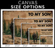 Personalized Hunting Dad And Son To My Son Custom Canvas Print Frames Canvas Print Frames Painting