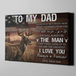Deer Hunting To My Dad I Love You Always And Forever Canvas Print Frames Canvas Print Frames Painting