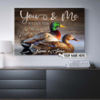 Duck Couple Hunting Waterfowl Canvas Print Frames Canvas Print Frames Painting  Aeticon Wrapped Canvas 8x10in