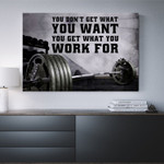 Home Gym Decor You Dont Get What You Want Canvas Print Frames Canvas Print Frames Painting  Aeticon Wrapped Canvas 8x10in