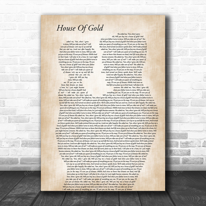 Twenty One Pilots House Of Gold Father & Child Decorative Art Gift Song Lyric Print - Canvas Print Wall Art Home Decor