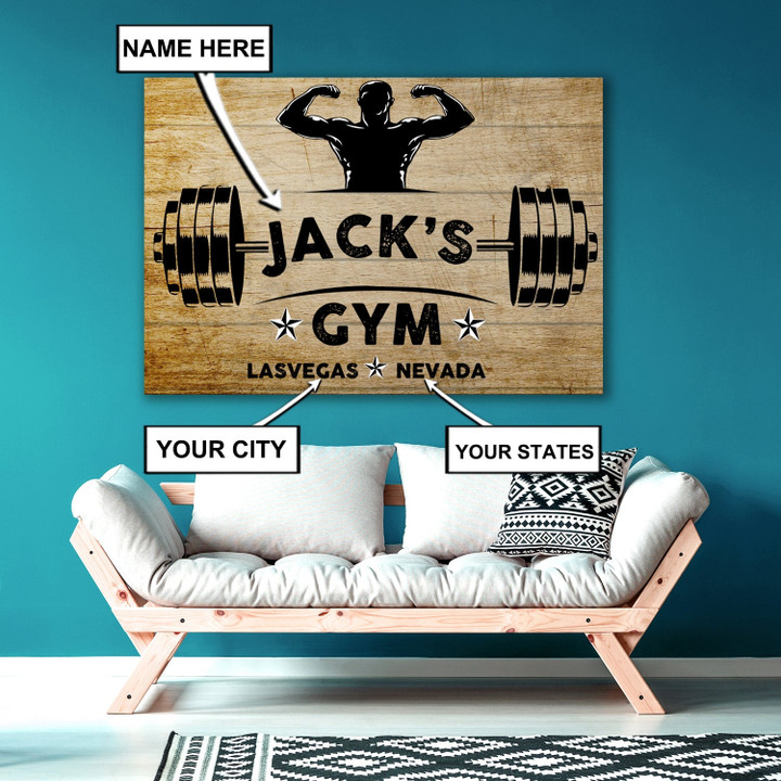 Home Gym Decor Club Canvas Print Frames Canvas Print Frames Painting  Aeticon Wrapped Canvas 8x10in