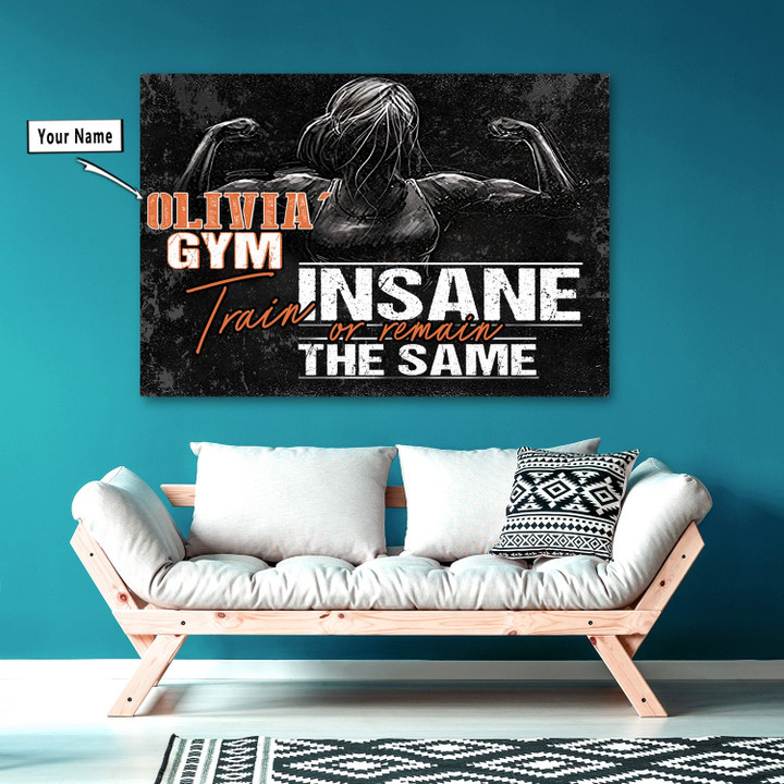 Personalized Women Fitness Home Gym Decor Motivational Canvas Print Frames Canvas Print Frames Painting  Aeticon Wrapped Canvas 8x10in
