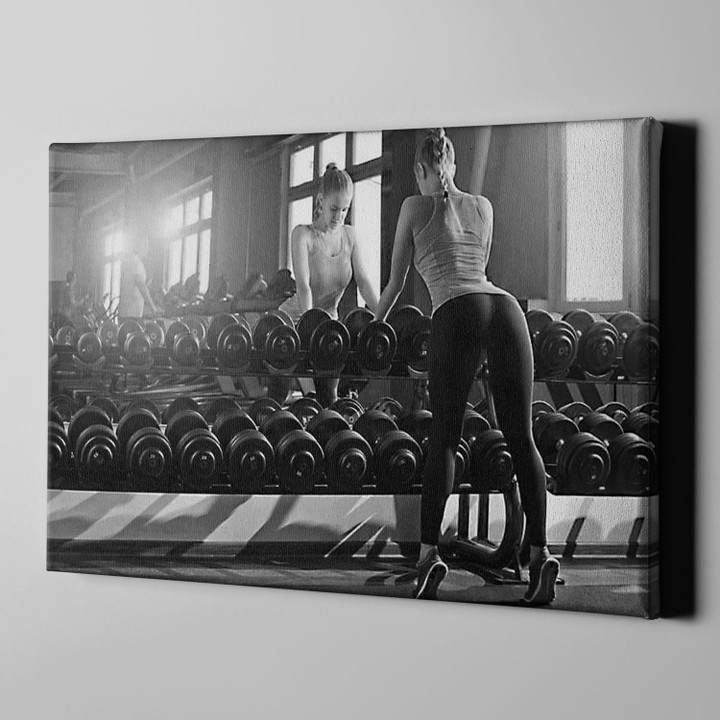 Home Gym Decor Motivation Canvas Print Frames Painting Canvas Print Frames  Aeticon Wrapped Canvas 8x10in