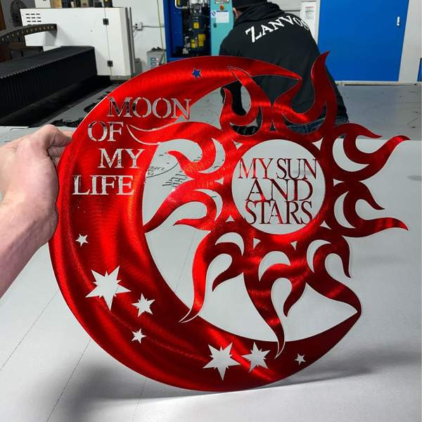 Moon Of My Life Customized Metal Signs, Custom Metal Sign, Custom Signs, Metal Sign Laser Cut Metal Signs Custom Gift Ideas 14x14IN