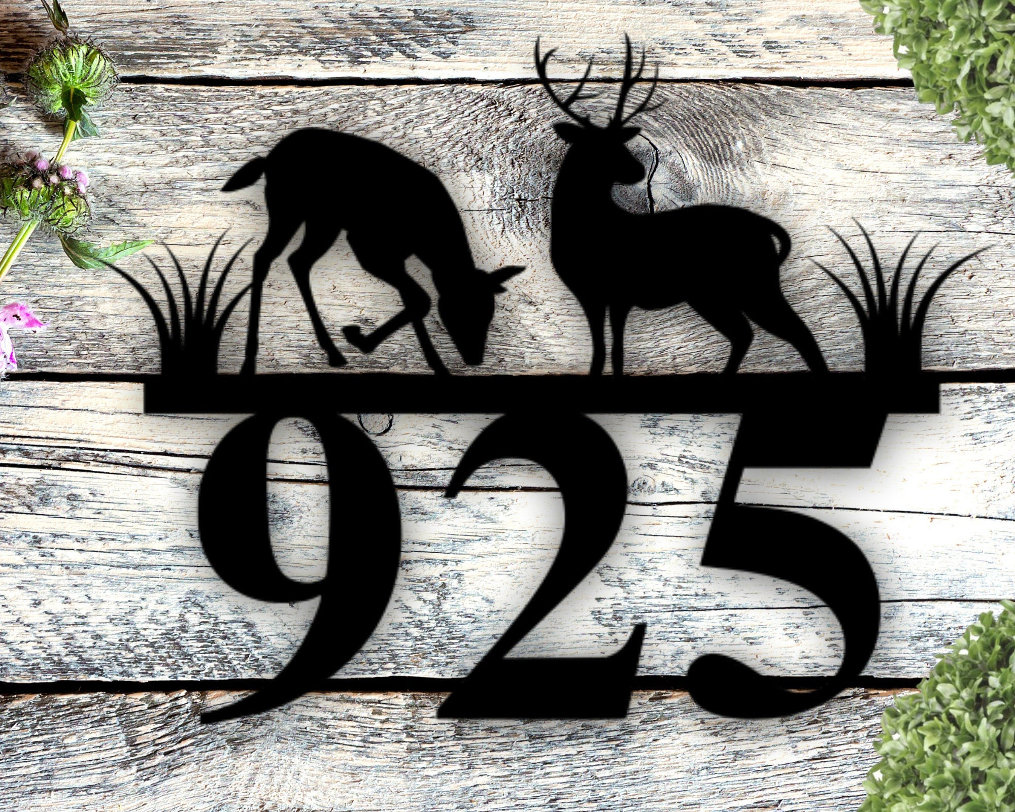 Custom Rustic Metal Address Sign Wilderness Sign Metal House Number Sign Outdoor Gift Ideas Address Plaque Housewarming Gift Laser Cut Metal Signs Custom Gift Ideas 12x12IN